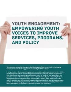 Youth Engagement Summary Report: Empowering Youth Voices to Improve Services, Programs and Policy